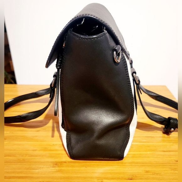 3.1 Philip Lim Pashli medium black and white satchel handbag - Picture 6 of 8